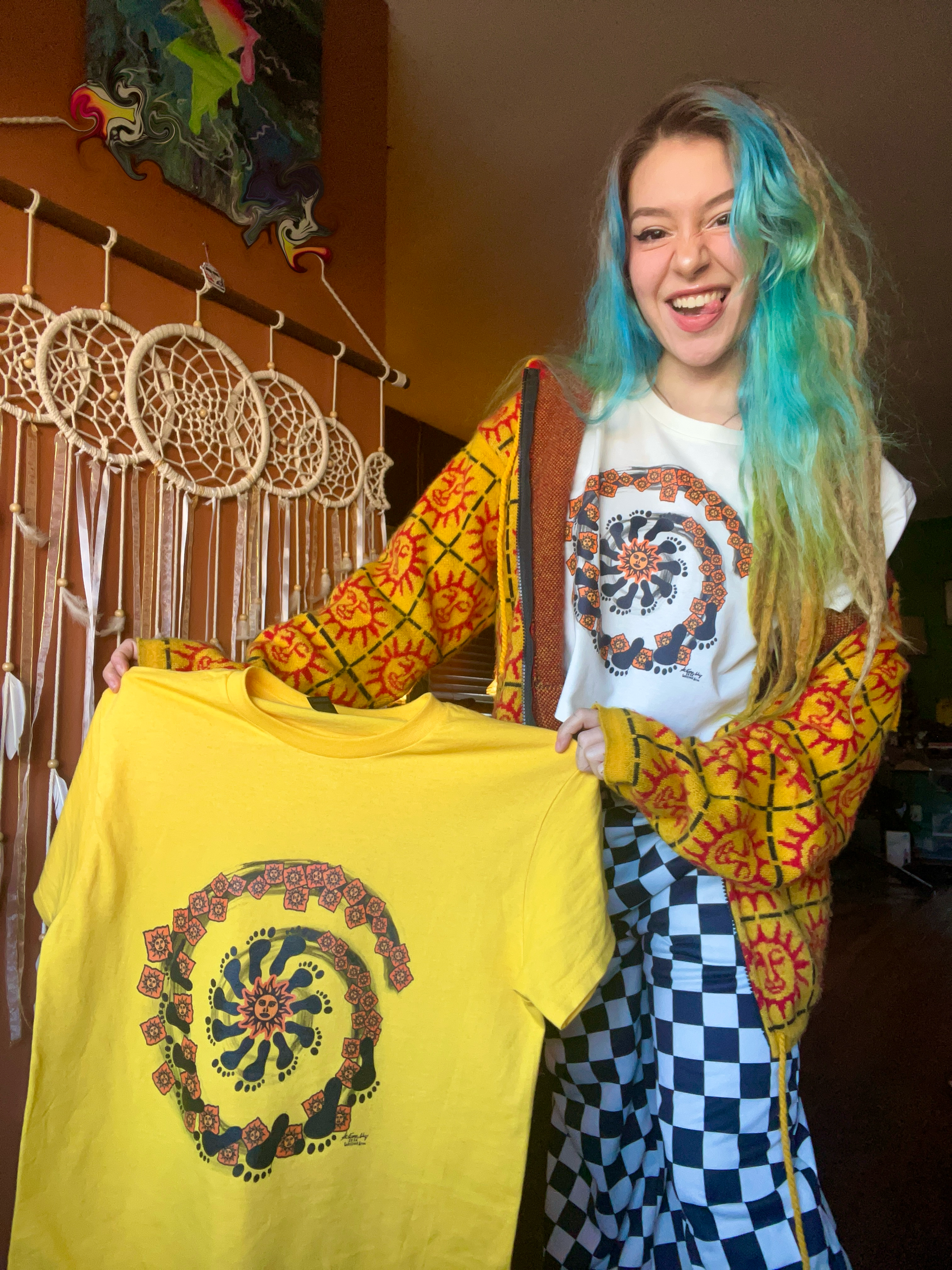 Orange Spunshine Nomadic Spiral (UNISEX TEE
