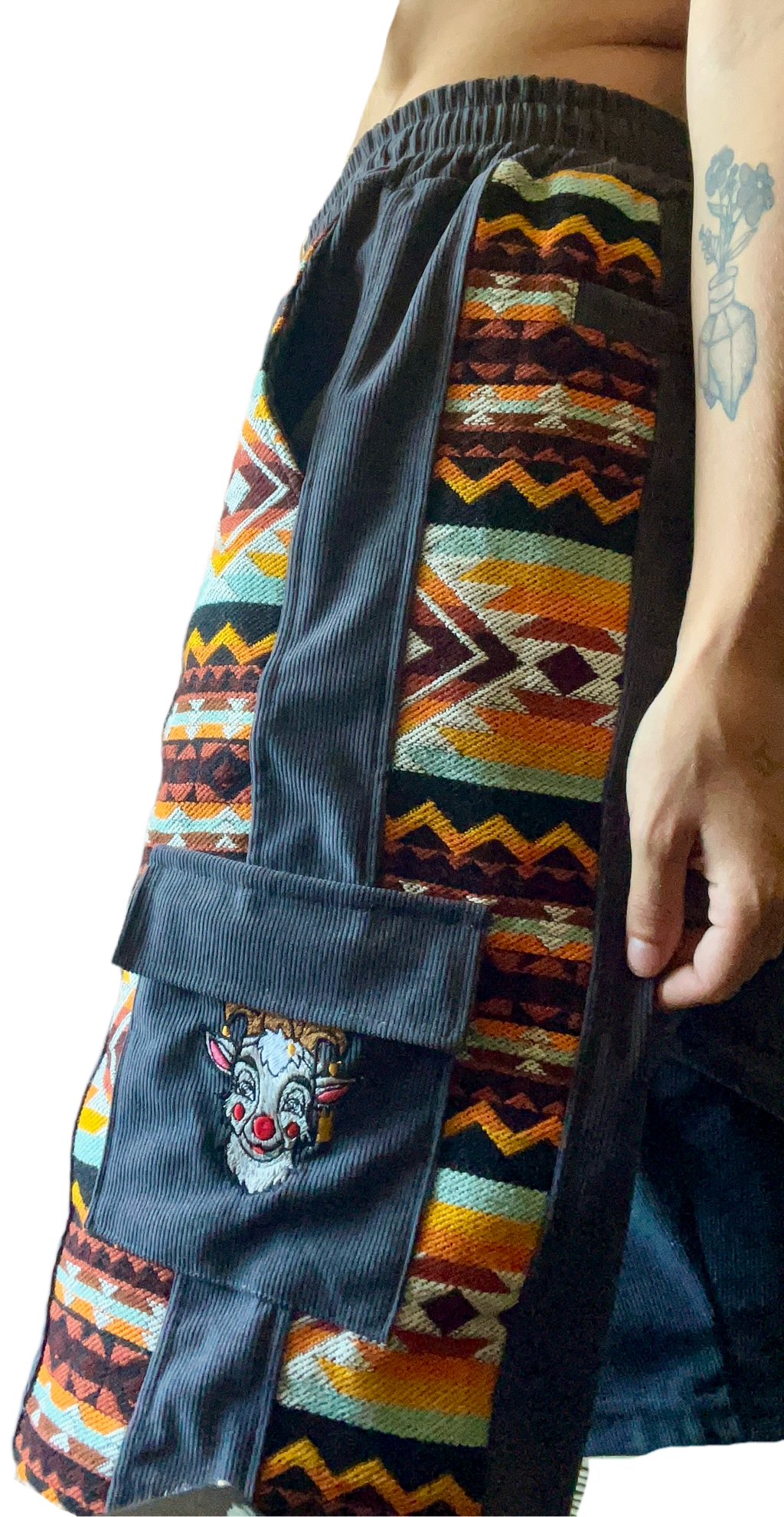 Silly Goat Corduroy+HandWoven Shorts